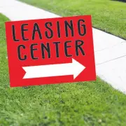 Leasing Center Right Arrow Yard Sign Stake Outdoor Now Leasing Coroplast Sign