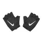 NIKE 手套 GYM ESSENTIAL GLOVE 男款 黑白 魔鬼氈 透氣 露指 運動手套 N1012315-091