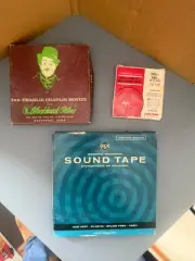 Vintage RCA & Realistic Blank Magnetic Recording/Sound Tape+Charlie Chaplin Film