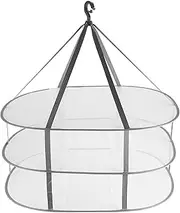 Qeunrtiy 3-Tier Sweater Drying Rack Hanging Clothes Hanging Dryer Laundry Mesh Drying Rack, Foldable Clothing Dryer Racks