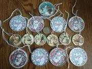 Snowman Christmas Metal Rim Tags 15 Two-sided Graphics