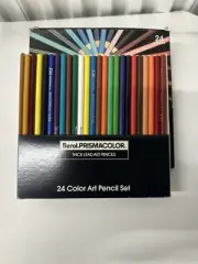 Vintage Berol Prismacolor Colored Thick Lead Art Pencil Set No. 953 Box of 24