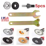 5Pcs Electric Drill Angle Grinder Connecting Rod Sets 10mm Dia Flat Handle