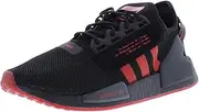 [adidas] Originals Men's NMD_R1 V2 Shoes, Core Black/Vivid Red/Carbon (US Footwear Size System, Adult, Men, Numeric, Medium, 9)