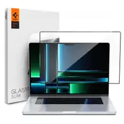 SPIGEN MacBook Pro 14-inch Screen Protector, 2021 2023 2024 M1 M2 M3 M4 Genuine Spigen 9H Tempered Glass GLAS.tR Slim for Apple - Clear