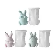 3D Face-less Rabbit Decoration Silicone Mold Epoxy Craft Ornaments Mold