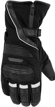 Rusty Stitches Cole Waterproof Motorcycle Gloves, black-white, Size 4XL for Men Black White