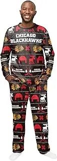 NHL Winter Xmas Pajama Set - Chicago Blackhawks - S