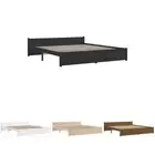 Solid Wood Bed Frame Bed Base Bedstead Furniture Multi Colours/Sizes vidaXL