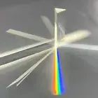 Triangular Prism Optical Glass Physics Teaching Refracted Light Spectrum Rainbow