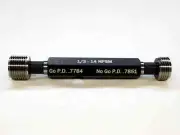 NEW 1/2 14 NPSM PIPE THREAD PLUG GAGE .5 .50 GO NO GO P.D.'S = .7784 & .7851 2B