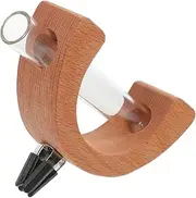 Essential Oil Car Diffuser Vase Clip Auto Vent Flower Holder Wooden Car Decor Air Freshener Bottle Clip