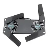 Computer Cooling Pad,Portable Notebook Radiator Foldable Dual Fan Cooling8166