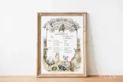 Baby nursery wall art prints, Australian native animals, Personalised nursery