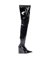 Black Danielle Thigh High Boots
