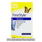 Abbott Freestyle Optium Blood Glucose Test Strip 100 Strips