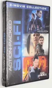 ANNIHILATION Arrival LARA CROFT TOMB RAIDER New DVD 3 Action Packed Sci-Fi Films