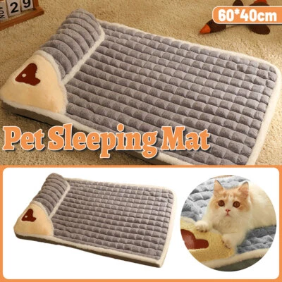 Dog Sleeping Mat Soft Pet Bed Washable Cushion Pad for Dogs Cats Crate Floor Use