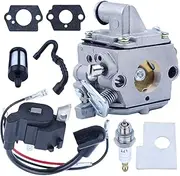 MS170 Carburetor for for Sti/hl 017 018 MS180 MS180C MS170C Chainsaw C1Q-S57A 1130-120-0603 With Ignition Coil Fuel Hose Tune Up