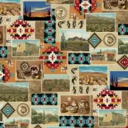 1/2 Yard Tribal Old Southwest Adobe Patchworks Scenic Sewing Quilting Fabric