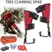 1Pair Tree Climbing Spikes Adjustable Non-Slip 2 Gear w/ Safety Belt Pole Spurs