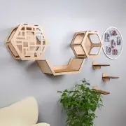 Set Cat Wall Furniture Cat House Hexagon Cat Shelf Cat Steps Cat Wall Bed