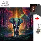 A3 Wooden Jigsaw Puzzle 170-210 Pieces | Beautiful Elephant | Unique Puzzle