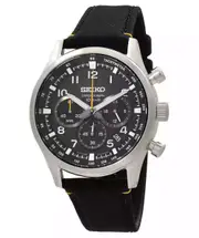 Seiko Discover More Chronograph Black Dial Quartz 100M Men's Watch SSB449P1