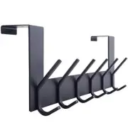 WEBI Over The Door Hook Hanger,Over Towel Rack 1 Pack, Black