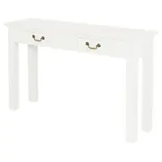 Tasmania 2 Drawer Straight Leg Sofa Table (White)