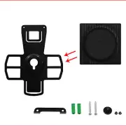 For SONOS Amp Stereo Amplifier Audio Connector Wall Mount Bracket Space-Saving