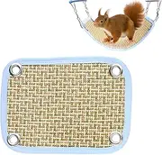 WJnflQN Pet Hammock,Ferret Hammock - Multipurpose Pet Sleeping Bed Machine Washable Cage Cooling Accessories for Gliders Birds Chinchilla Standing Resting Sleeping