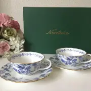 Noritake Blue Sorrentino Bowl And Plate Pair Discontinued Rare