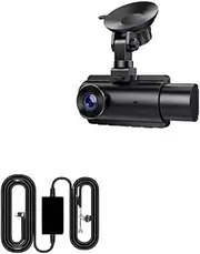 Dash Cam 3 Camera for Car Video Recorder 1440P Night Vision Dual Dashcam 24h Parking Front Inside and Rear dvrs(J08L Dual Cam Kit,No TF Card)