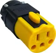 Locking Extension Cord Connector Replacement End - 15A, 125V - No More...
