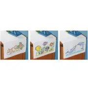 Herrschners® Sealife Trio Dresser Scarf Set Stamped Cross-Stitch