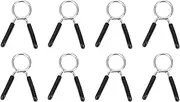 Anlayliay 8Pack Dumbbell Spring Collars, Exercise Barbell Clamps for Weight Bar Dumbbells Fitness Training Weight-Lifting