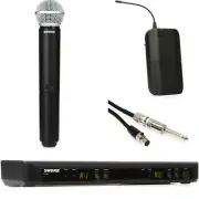 Shure BLX88 Dual Channel Wireless Microphone and Instrument Bundle - H10 Band