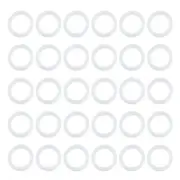 White Key Cap Cover Rings, 30Pcs 22mm Keys Identifier Coding Tags