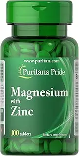 Puritan's Pride Magnesium with Zinc-100 Tablets