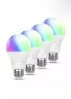 Amazon Smart A19 LED Light Bulb, Color Changing, 9W/60W, Wi-Fi Alexa - 4 PACK