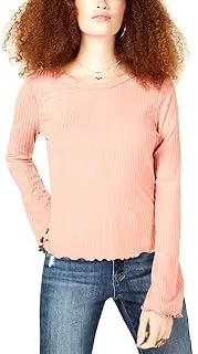 [American Rag] Juniors' Lace-Up Ribbed Top
