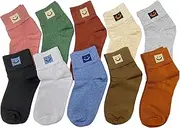 [RELY+] Women’s Low-Cut Tabs & No Show Ankle Socks | Solid Multi-Colour, Comfy Cotton-Blend Fabric | Set of 10 Pairs