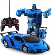 Mazam Kids Ride on Car1:18 Transform Car Robot, 2.4GHz Battery Remote Control LE