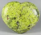 Amazing Unique Green Opal Pattern Reiki Heart Palm Stone Madagascar