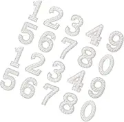 LIGHTAOTAO 20pcs Rhinestone Pearl Iron on Patches DIY Clothing Accessories Patches for Shoes Bags Hats
