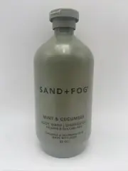 Sand + Fog Mint & Cucumber Body Wash Shower Gel Flip Top 32 Oz