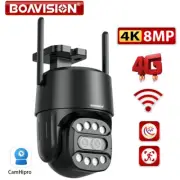 IP Camera Wifi/4G Sim Card PTZ HD 8MP Dual Lens 2.8mm-8mm Outdoor AI Human Track