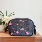 NWT Coach Jamie Camera Bag In Signature Canvas With Cherry Print