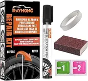 2 Car Wheel Scratch Remover | Kit | Car Rim Scratch Repair Kit, Color for Rims, Quick and Easy Fix for Auto Vehicle